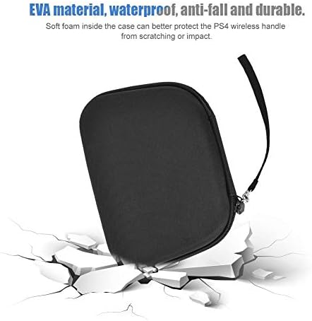 cigemay устойчив на удари Пътна чанта за Носене Чанта за съхранение на PS4 с безжична Bluetooth Дръжка, Водоустойчив,
