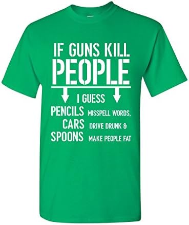 Тениска If Guns Kill People с 2-та Поправка Към Правата на оръжие, Забавна Мъжка Тениска 2A