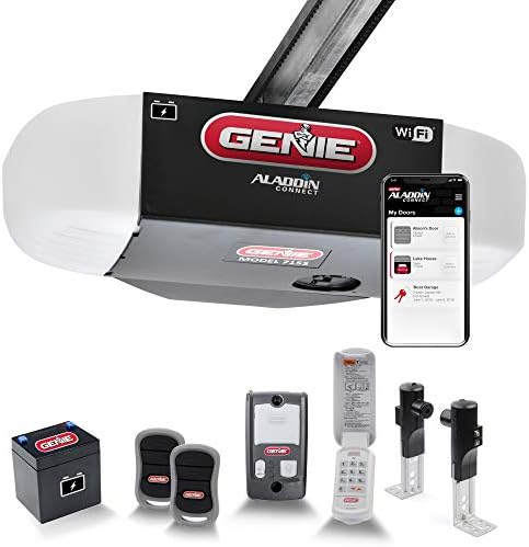 Genie 7155-TKV Умен открыватель гаражни врати StealthDrive Connect -Сверхшумный открыватель, Wi-Fi, резервна батерия
