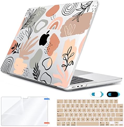 HOHAIYOO е Съвместим с 2022 MacBook Air 13,6-инчов калъф M2 A2681 с Touch ID, Твърд калъф с принтом за Mac Air 13.6 инча,