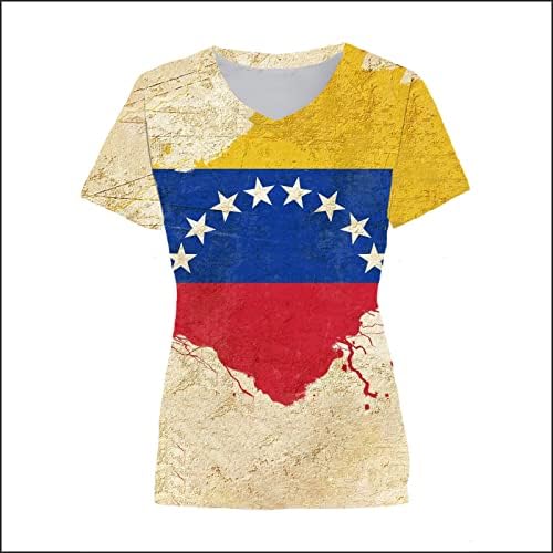 Женска Тениска С Къс ръкав, Патриотични Ризи С Принтом на Деня на Независимостта, Елегантни Ежедневни Тениски, Туника,