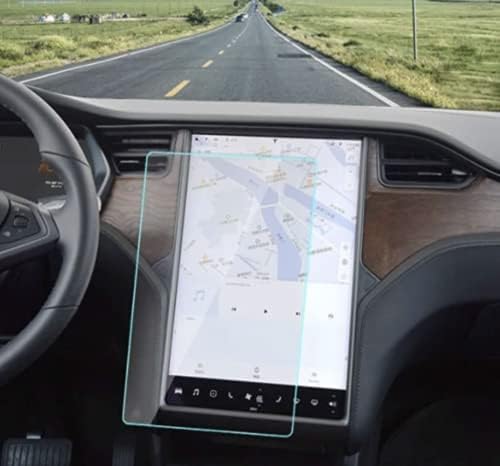 EVitems, Tesla Model S и Model X Защитно фолио за екрана с висока разделителна способност, Закалено стъкло 9H,