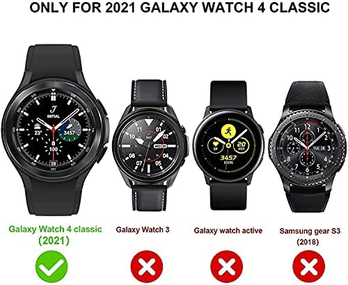 Комплект от 2 теми Yitkor, съвместим с корпус Samsung Galaxy Watch 4 Classic 42 мм, общ Защитен Мек калъф, Ултратънък калъф от