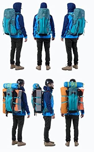 CZDYUF Открит Раница, чанта за Катерене, Мъжки и Дамски Туристическа чанта с голям капацитет обем 55 л (Цвят: