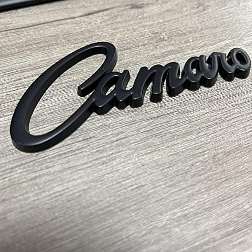 2 елемента Емблемата на Camaro 3D Метален Икона Стикер с Буквенной Табелка Замяна за Camaro SS ZL1 Z28 (Черен)