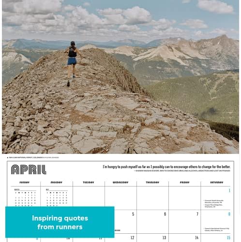 Стенен календар Runner's World 2023: Идеален календар за пътеки, изпълнен с мотивационно цитати, съвети за обучение