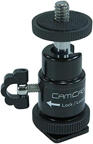 Адаптер за прикрепване на горещ сапата Cam Caddie 1/4Мини адаптер с околовръстен топка винт за фотоапарати, видеокамери,