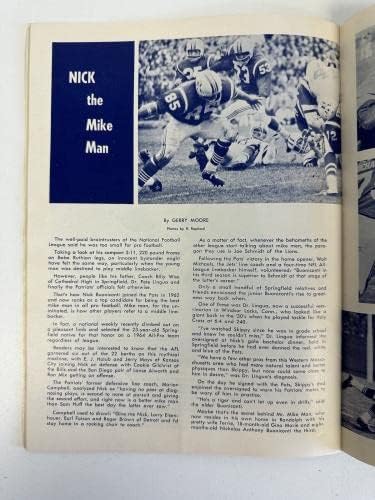На 16 октомври 1964 година Футболната програма Бостън england patriots АФЛ срещу Окланд Рейдерс VG-EX+ - Програма