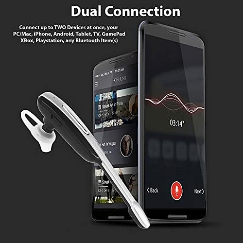 Слушалки VOLT + TEK STYZ е Съвместим с wi-fi ухо Huawei P50E in Ear Bluetooth с шумопотискане (черен /сребърен)