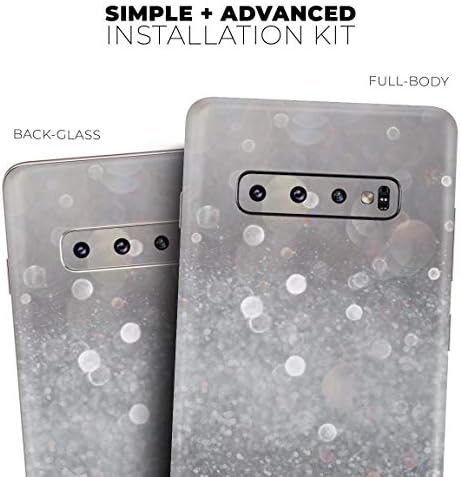 Дизайн Skinz Расфокусированные нюанси на сивото Блестящо обхвата на светлината, Vinyl стикер, Амбалажна на кутията, която е Съвместима с Samsung Galaxy S10 Plus (покритие на екран?