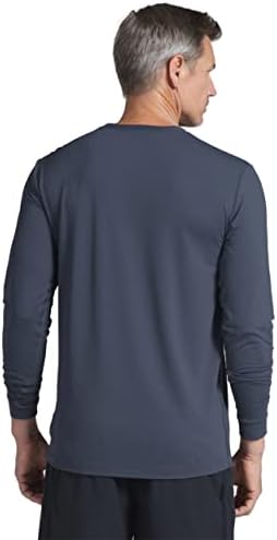 Мъжки спортни дрехи IBKUL СЪС защита От слънцето UPF 50 + Icefil Cooling Tech, тениски с дълъг ръкав и яка-багажник - 93199