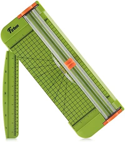 Комплект за рязане на хартия Firbon Grass Green А4 с 5 бр. Мятно-Зелени Сменяеми Остриета, 12-Инчов Машинка за хартия със