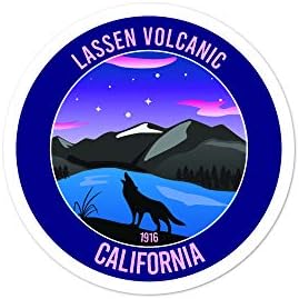 Вулкан Ласен, Национален парк Калифорния (Вълк) Vinyl Стикер с надпис от 3 до 5,5
