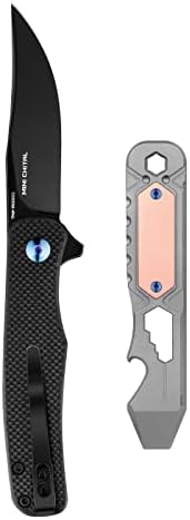 Сгъваем джобен нож OKNIFE Mini Chital (2,75 инча) Комплекти тактически ножове liner четки Lock EDC с Монтировкой Otacle 2 Ti