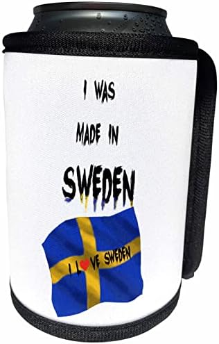 3. Начертайте надписа На знамето, говорящую, че аз съм поставен в Швеция - на Опаковки за бутилки-охладител в банката