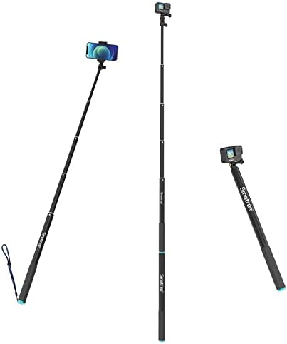 Най-новият 86,6-инчов селфи-стик за GoPro Hero 11/10/9/8/7/6/5, DJI Osmo Action, телескопичен монопод за камера Insta