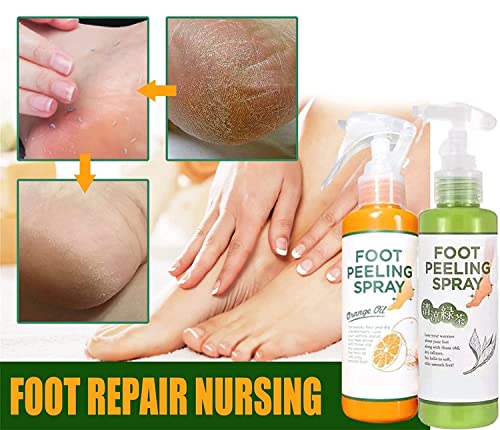 Спрей за пилинг на крака с естествена эссенцией портокал, ефективно премахва Омертвевшую кожа и мазоли на краката си,