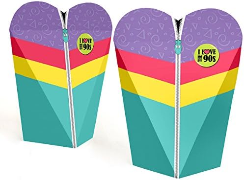 Big Dot of Happiness Връщане към 90-та година Подаръци за партита на 1990-те - Подаръчни кутии във формата на сърце за жени