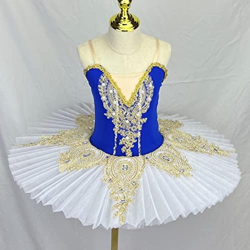 Професионални Балетные Рокли-Опаковки за момичета, Блинные Балетные Танцови Поли, Детски Костюм Танцьори с Пайети, за да се
