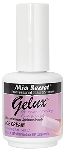 Гел-лак за нокти Mia Secret Gelux с ефект на усвояване, цветно сладолед - Гел-лак, отверждаемый с помощта на лампи за нокти