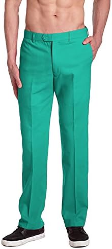 Марка Concitor Мъжки Обикновен Модел Панталони с цвят на МОРСКА вълна ЗЕЛЕН на Цвят, С плоска предна част на Мъжки