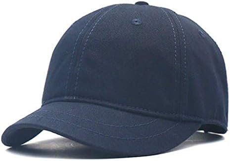 Бейзболна шапка BBDMP с къси полета, Однотонная Външна шапка, Регулируем размер за мъже и жени, Подходящ за бизнес (Цвят: синьо)