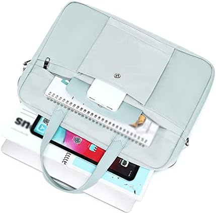 YEBDD Куфарче за лаптоп, чанта за лаптоп, Модерна дамска чанта през рамо, пътна офис женствена чанта (Цвят: