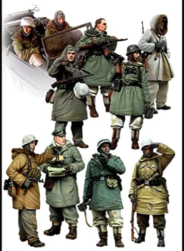 Goodmoel 1/35 колекция от модели на немски Пехотни войници от смола времето на Втората световна война (10 души,