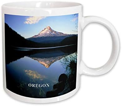Керамична Чаша 3dRose Oregons Lake Trillum Reflecting Mount Hood, 11 Грама