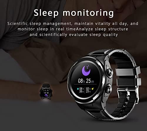 Смарт часовници Sudroid със слушалки, Смарт часовник 2 в 1 с Bluetooth за Android, iPhone, Часовници тракер за фитнес,