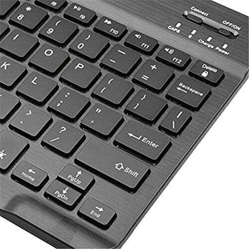 Клавиатура BoxWave е Съвместима с vivo Y33s (клавиатура от BoxWave) - Клавиатура SlimKeys Bluetooth - с подсветка, преносима