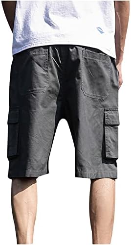 Къси панталони-Карго за Мъже, Ежедневни Летни Туристически Шорти, Мъжки Джобове, 7-Инчов Работни Шорти, къси Панталони за Риболов,