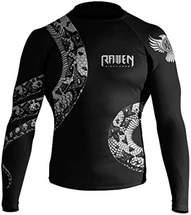 Мъжки бойна облекло Raven Constrictor Черен цвят, Одобрен IBJJF за защита от акне
