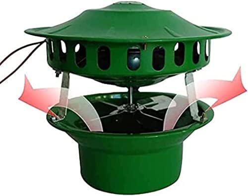 Вентилатор за камина с дымоходом UZOURI, Вентилатор за Комина 80 W с 4 Листа, Електрически Вентилатор за Комин, Вентилатор на качулки на въздуха за барбекю