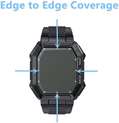 Aemus (6 опаковки, съвместими с защитно фолио за смарт часа Bassizo, съвместима с умни часовник EIGIIS k55 опция