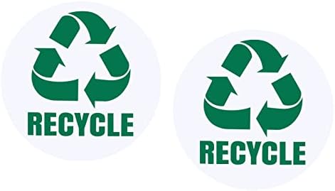 M METERXITY 2 опаковки, Етикети със стикери за рециклиране - Класирането знак за боклуци кошчета, стикер За сортиране