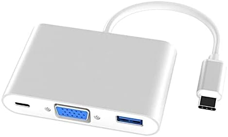 Конектори и 3 в 1 USB Адаптер 3.1 Type C за VGA USB 3.0 USB-C Многопортовый Конвертор За Таксуване Адаптер-Център