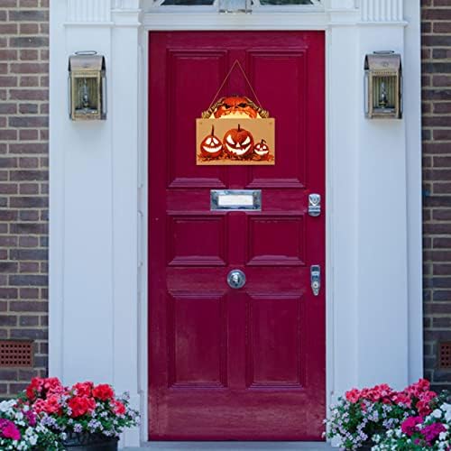 Вратата Табела на Хелоуин със Светлината на Вратите Закачалки за Хелоуин За Украса на входната Врата, Стенни Табели с участието