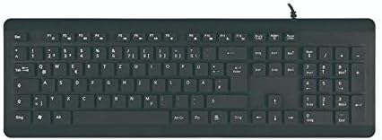 Клавиатурата на BoxWave, съвместима с CyberPowerPC Tracer VI Edge Pro - водоустойчив USB-клавиатура, моющаяся Водоустойчив USB-клавиатура за CyberPowerPC Tracer VI Edge Pro - черен цвят