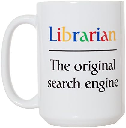 Библиотекар Оригиналната Търсачка - Отличен подарък халба за Библиотекар - 15 грама Двустранен Луксозен Кофейно-Чаена