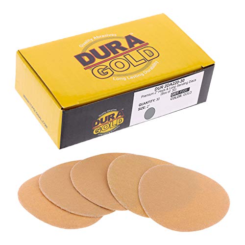 Шлифовъчни дискове Dura-Gold 2 с шкурка 220, плетене на една кука и линия И Звена плочи