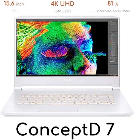 Лаптоп ConceptD 7 CN715-71-70LR Creator, Intel i7-9750H, NVIDIA GeForce RTX 2060, RTX Studio, 15,6 4K Ultra HD,