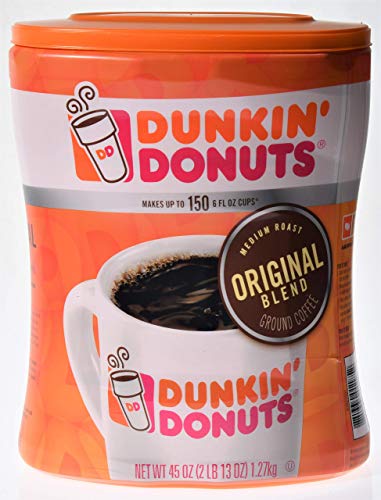 Dunkin' Donuts Оригиналната смес от Смляно кафе средно на печено, нето Тегло (45 грама), Оригинален микс, 45 грама