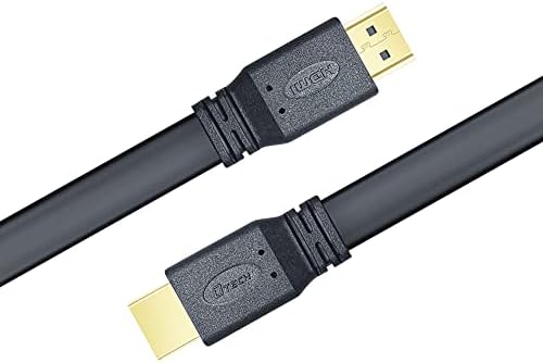 DTECH ултра тънък кабел HDMI тип A с позлатените жак 4K 30Hz 1080p 60hz 3D с Ethernet Спецификацията за HDCP