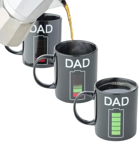 Чаши с променливи цвят - Чаша с подмяна на топлинна енергия за татко - Коледни подаръци за дъщеря си - Активиране на термично