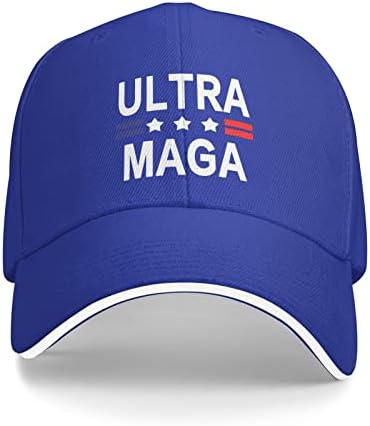 Шапка Ultra MAGA за Мъже И Жени, бейзболна шапка, Стилна Шапка, Регулируеми Шапки за Татко, Черен