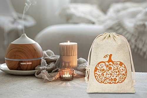 Подаръчни торбички от зебло за Деня на Благодарността Eyouyeqi - за Многократна употреба памучни подарък пакети на