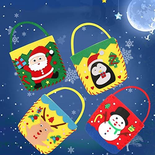 bvgfsahne Украса за Бира парти за Мъже, Коледни Торбички тоут Направи си сам с Дръжки Многофункционални Коледни Торбички