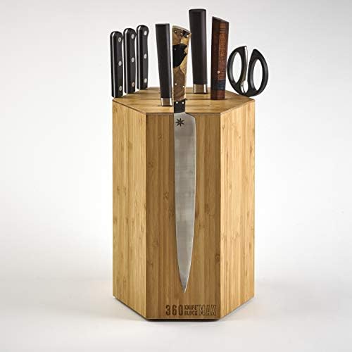 360KB MAX ™ - магнитен въртящи ножевой блок с горните прорези, с капацитет повече, отколкото за 20 ножове - най-големият