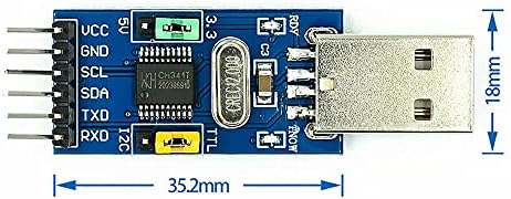 Rakstore CH341T Модул 2-в-1 3,3 5 В USB за I2C IIC USB UART за TTL едно-чип зареждане на серийния порт